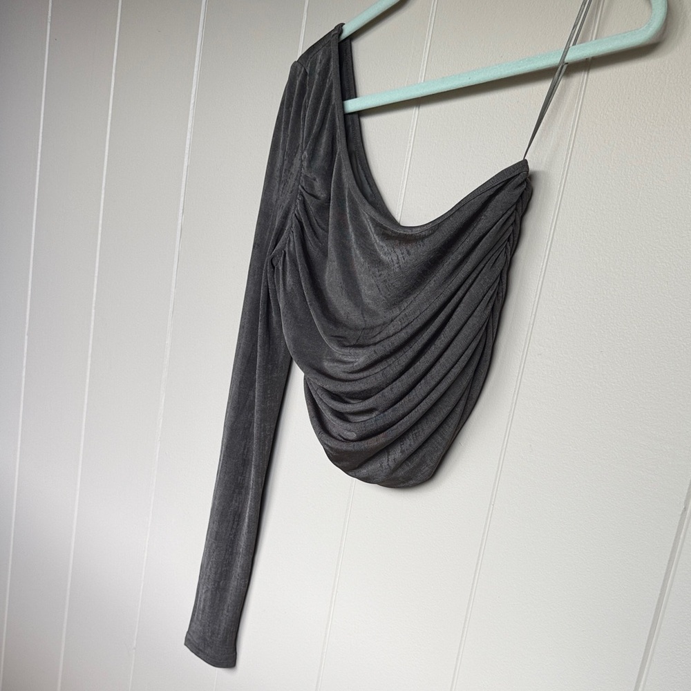 One-Shoulder Draped Top